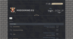 Desktop Screenshot of madgaming.eu